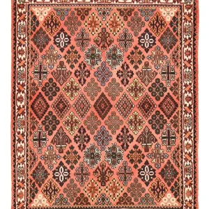 Perserteppich - Nomadic - 150 x 112 cm - hellrot