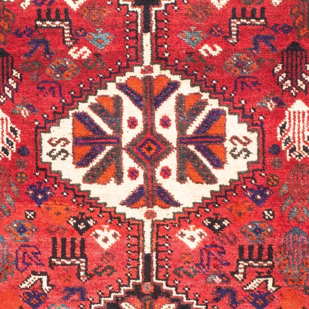 Perserteppich - Nomadic 153 x 120 cm - dunkelrot