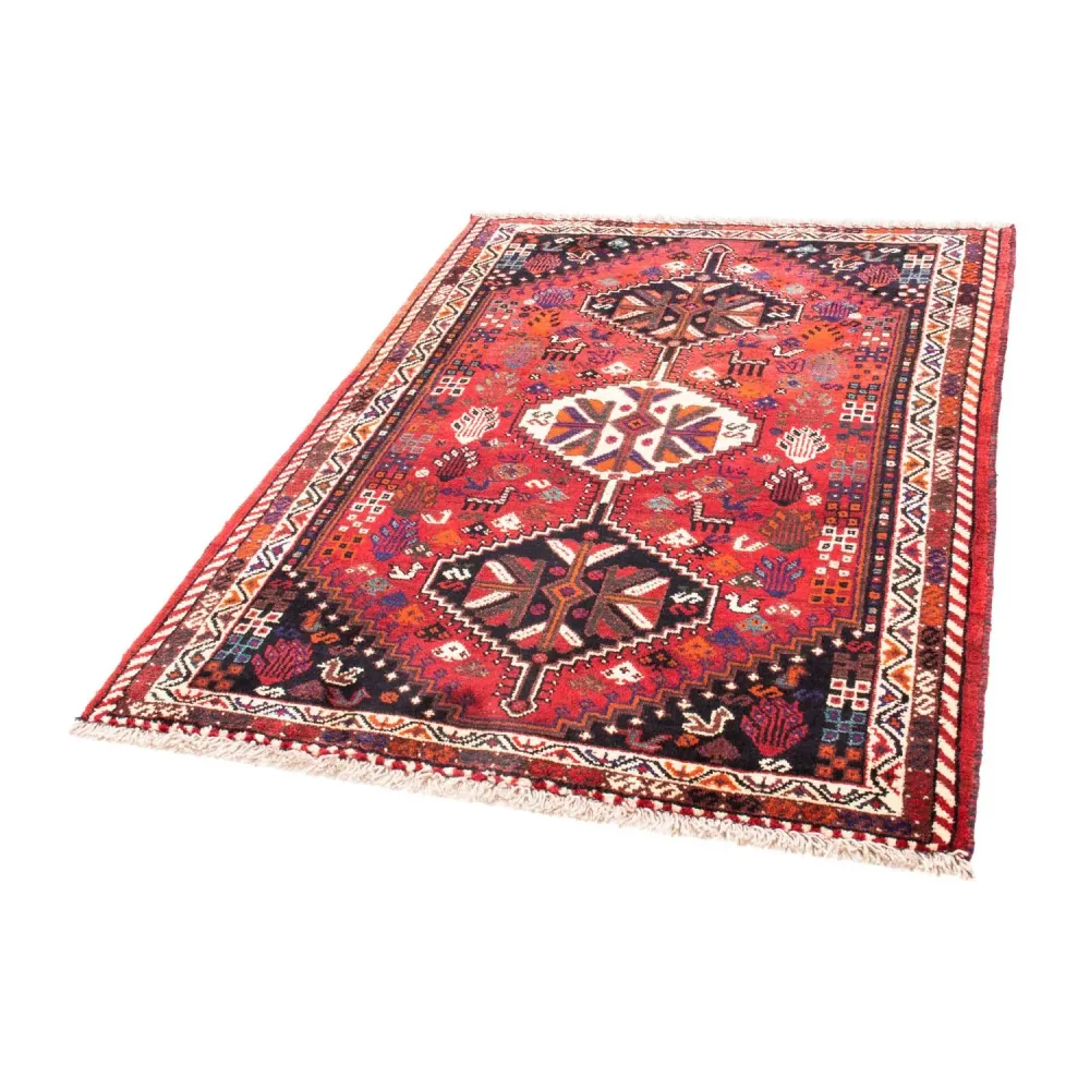 Perserteppich - Nomadic 153 x 120 cm - dunkelrot