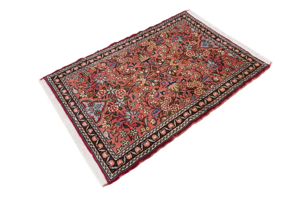 Perserteppich - Nomadic - 155 x 110 cm - dunkelrot