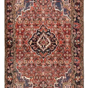 Perserteppich - Nomadic - 156 x 105 cm - dunkelrot