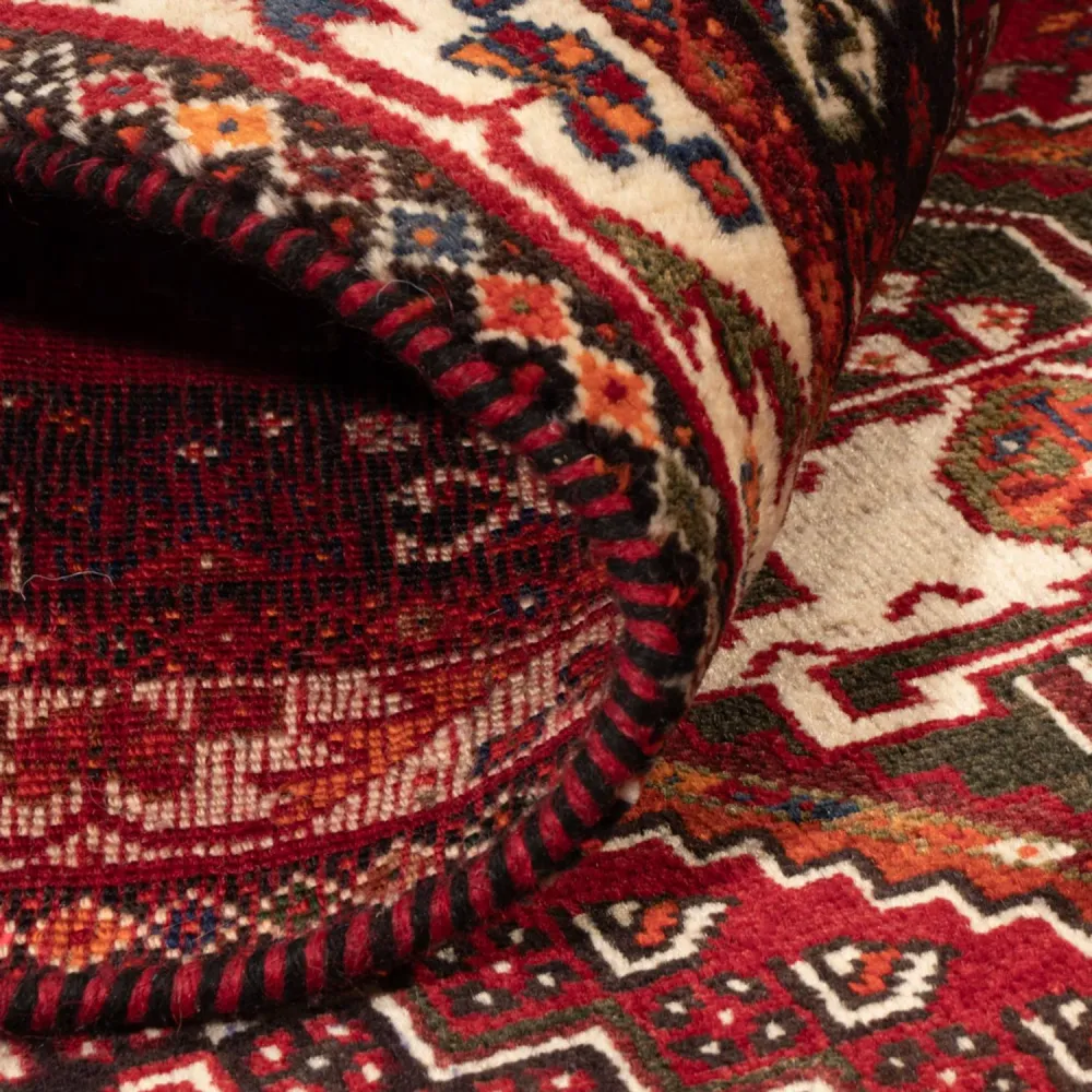 Perserteppich - Nomadic - 156 x 110 cm - dunkelrot