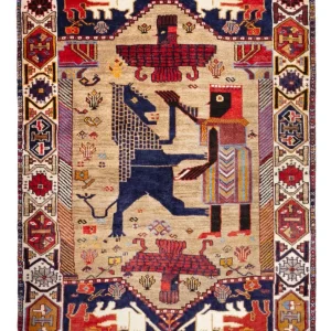 Perserteppich - Nomadic - 157 x 113 cm - mehrfarbig