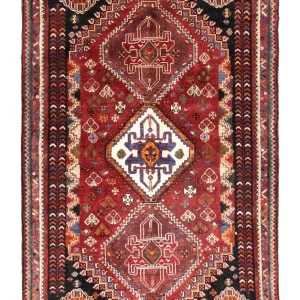 Perserteppich - Nomadic 170 x 114 cm - rot