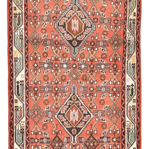Perserteppich - Nomadic - 172 x 81 cm - hellrot