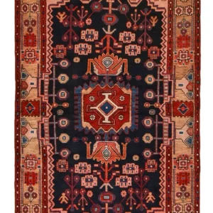Perserteppich - Nomadic - 191 x 118 cm - dunkelblau