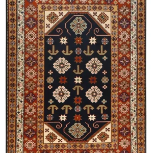 Perserteppich - Nomadic - 197 x 136 cm - dunkelblau