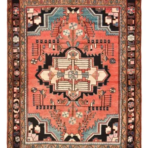 Perserteppich - Nomadic - 210 x 158 cm - hellrot