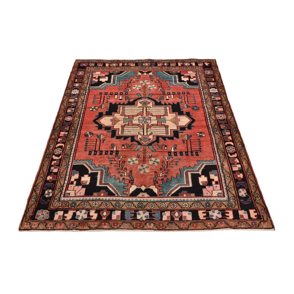 Perserteppich - Nomadic - 210 x 158 cm - hellrot