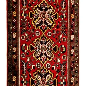 Perserteppich - Nomadic 213 x 86 cm - dunkelrot