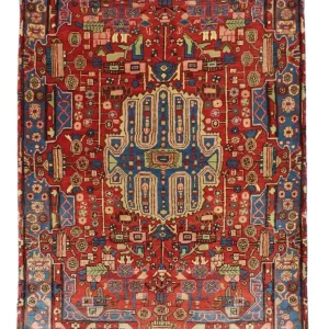 Perserteppich - Nomadic 215 x 154 cm - rot