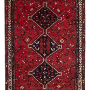 Perserteppich - Nomadic - 221 x 159 cm - rot