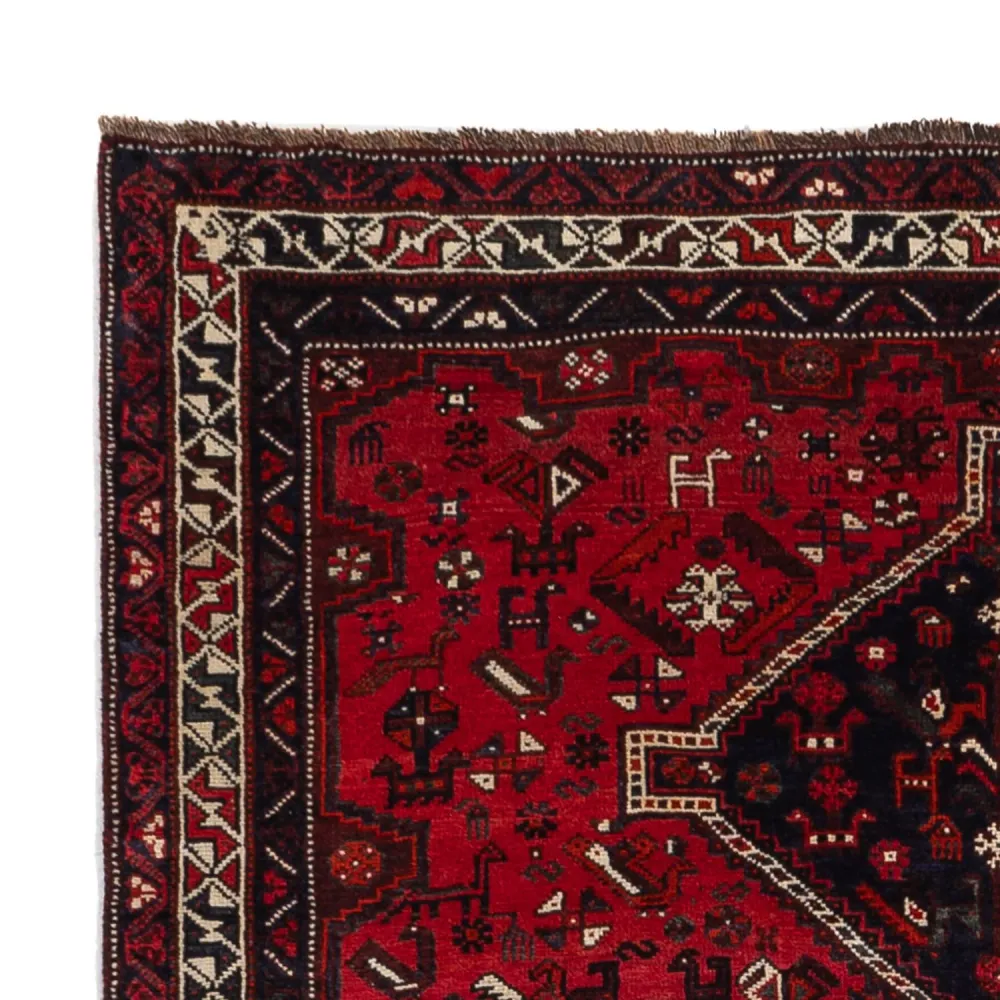 Perserteppich - Nomadic - 221 x 159 cm - rot