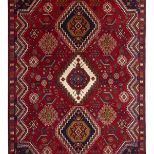 Perserteppich - Nomadic - 256 x 141 cm - dunkelrot