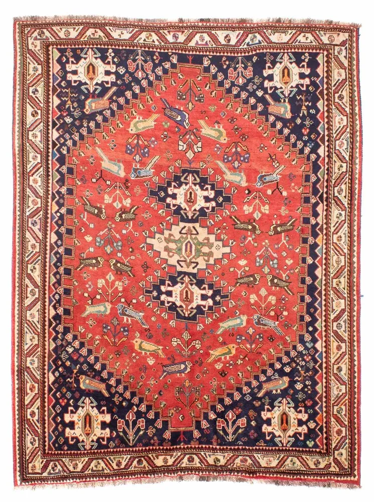 Perserteppich - Nomadic 257 x 205 cm - rot