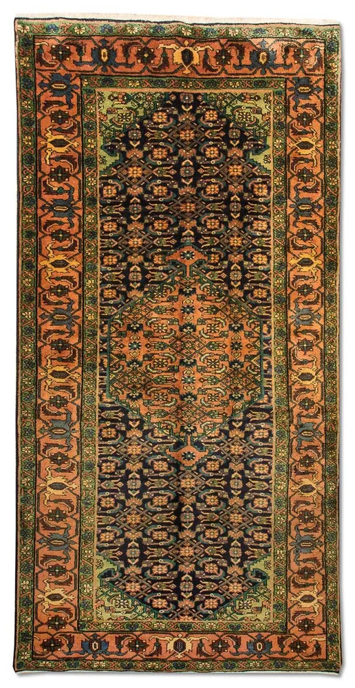 Perserteppich - Nomadic 284 x 143 cm - dunkelblau