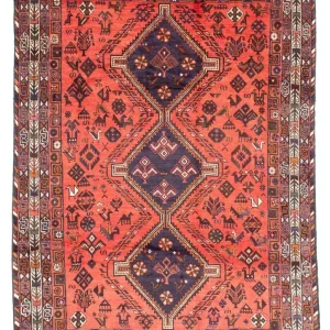 Perserteppich - Nomadic 290 x 208 cm - rot