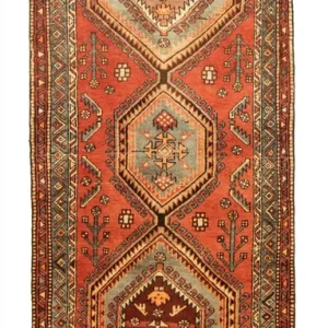 Perserteppich - Nomadic 292 x 98 cm - orange