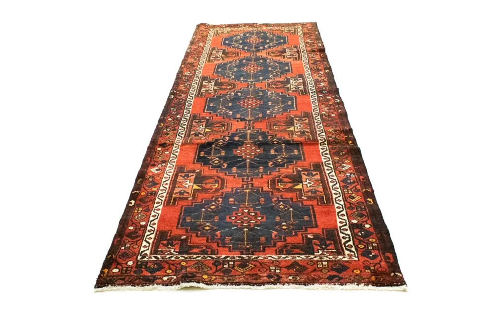 Perserteppich - Nomadic 305 x 105 cm - blau
