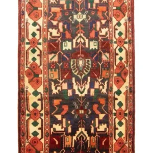Perserteppich - Nomadic 307 x 96 cm - blau