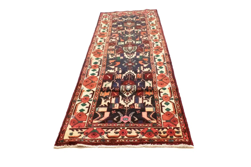 Perserteppich - Nomadic 307 x 96 cm - blau