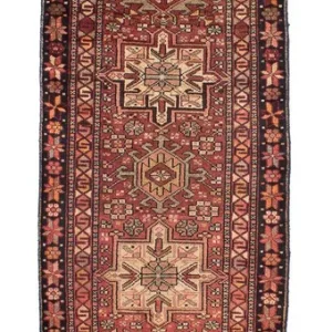 Perserteppich - Nomadic 310 x 80 cm - dunkelrot