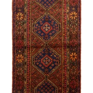 Perserteppich - Nomadic 315 x 108 cm - blau