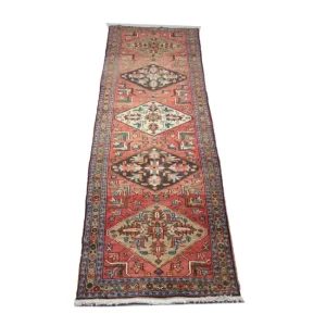 Perserteppich - Nomadic 340 x 102 cm - rot