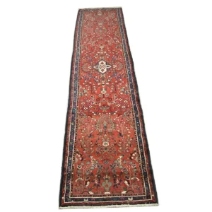 Perserteppich - Nomadic 385 x 89 cm - rot
