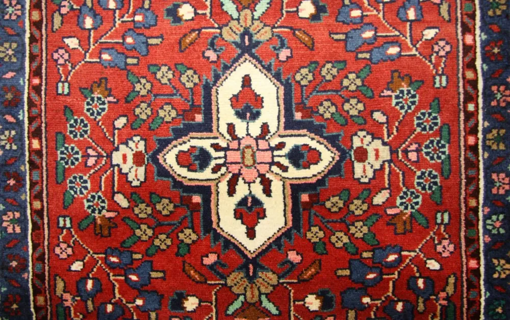 Perserteppich - Nomadic 385 x 89 cm - rot