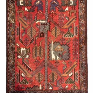 Perserteppich - Nomadic 99 x 82 cm - dunkelrot