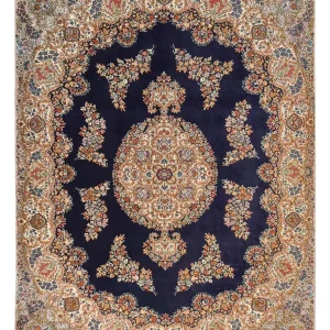 Perserteppich - Royal - 340 x 257 cm - dunkelblau