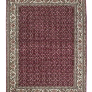 Perserteppich - Täbriz 202 x 151 cm - dunkelrot