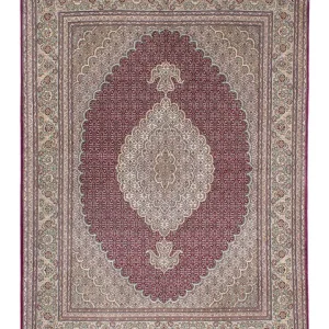 Perserteppich - Täbriz 209 x 153 cm - dunkelrot