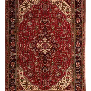 Perserteppich - Täbriz 297 x 195 cm - dunkelrot