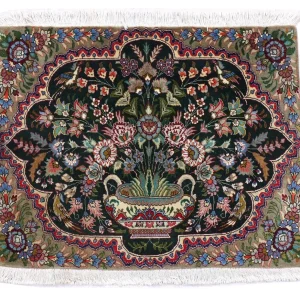 Perserteppich - Täbriz 92 x 68 cm - dunkelblau