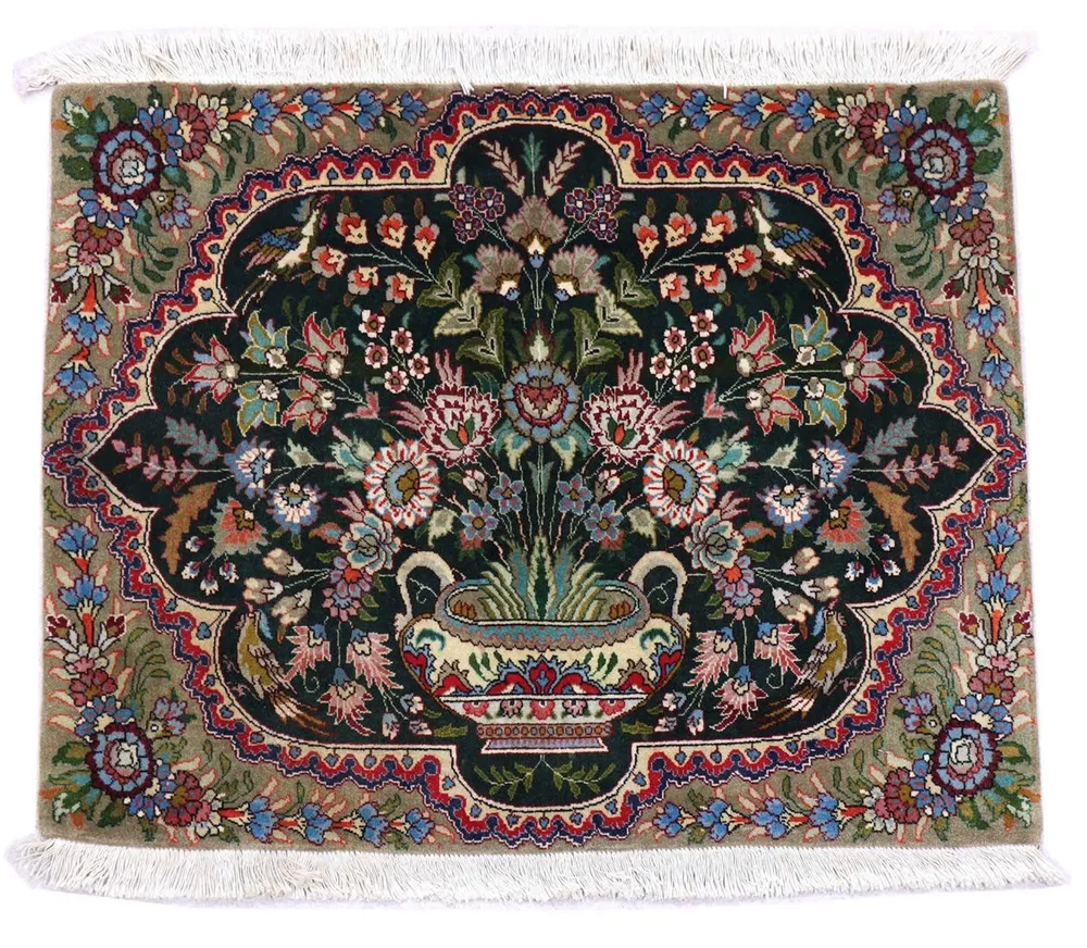 Perserteppich - Täbriz 92 x 68 cm - dunkelblau