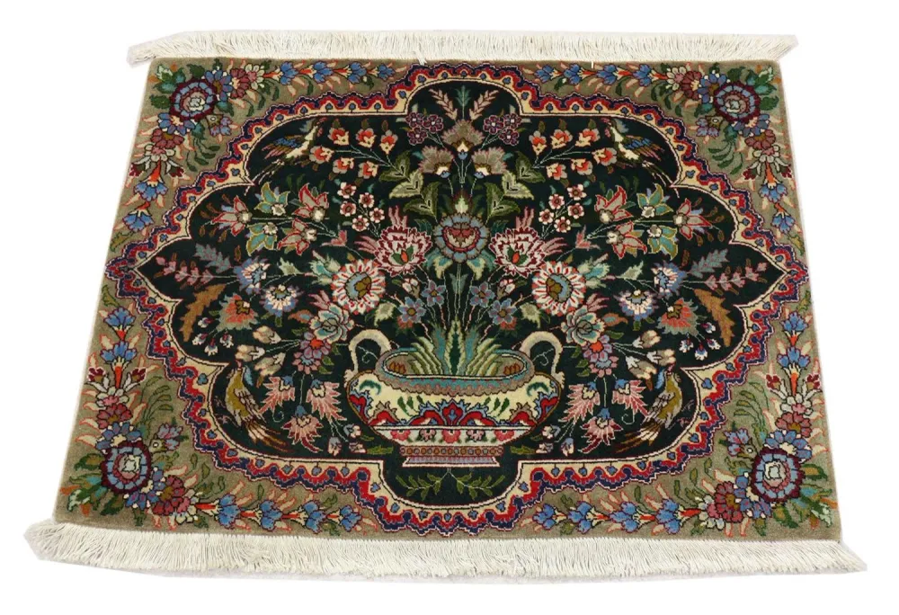 Perserteppich - Täbriz 92 x 68 cm - dunkelblau