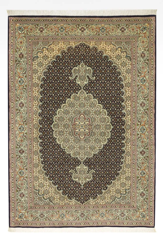 Perserteppich - Täbriz - Royal - 147 x 100 cm - dunkelbeige