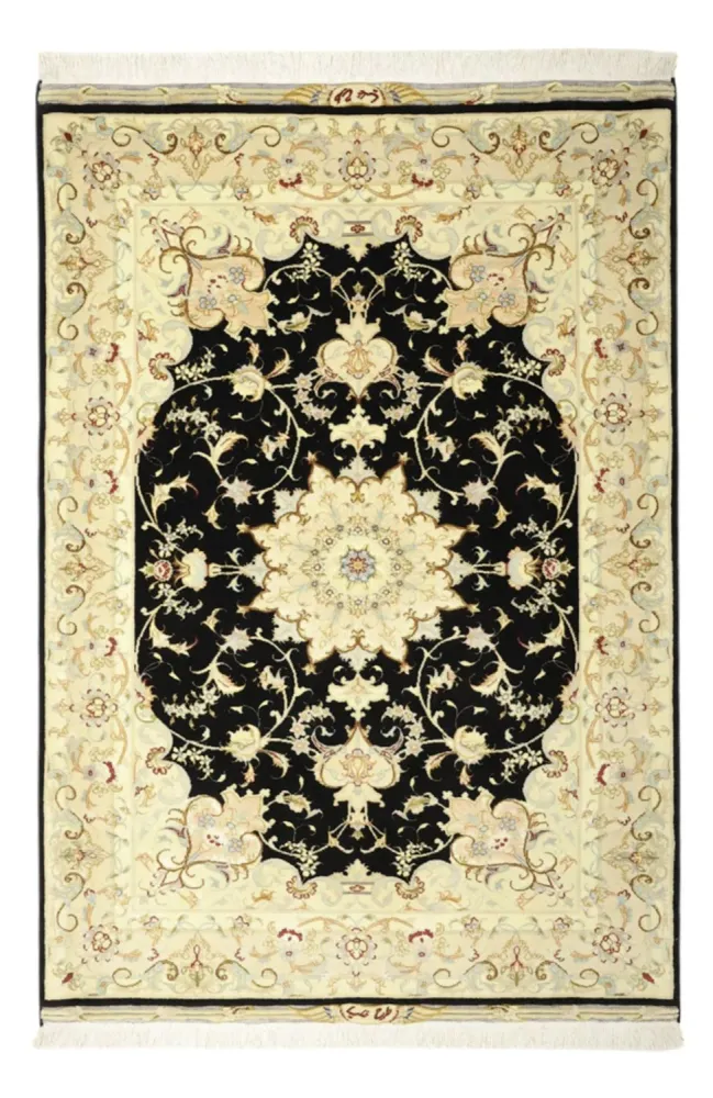 Perserteppich - Täbriz - Royal - 152 x 99 cm - dunkelblau