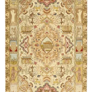 Perserteppich - Täbriz - Royal - 160 x 101 cm - beige