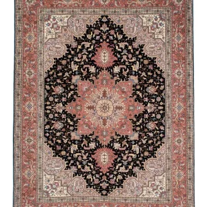 Perserteppich - Täbriz - Royal 196 x 152 cm - dunkelblau