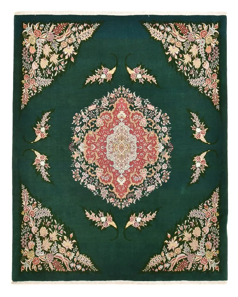 Perserteppich - Täbriz - Royal - 250 x 200 cm - grün