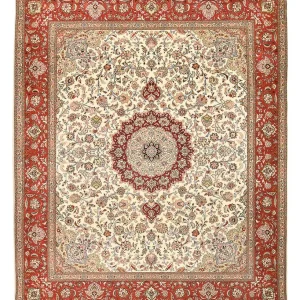Perserteppich - Täbriz - Royal - 302 x 248 cm - sand