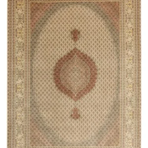 Perserteppich - Täbriz - Royal - Royal - 348 x 248 cm - hellbeige