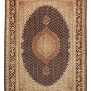 Perserteppich - Täbriz - Royal - Royal - 354 x 248 cm - dunkelbraun