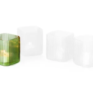 PHILIPPI Teelichthalter Nouveau Glas 7x7x8 cm grün