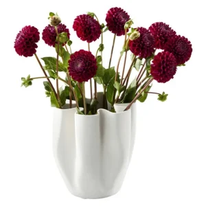 PHILIPPI Vase Livree Keramik 20x20x22 cm weiss