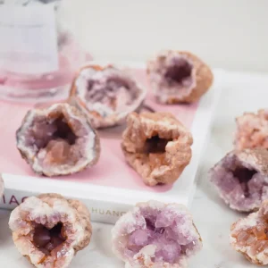 Pink Amethyst Druse - aus Patagonien RARE