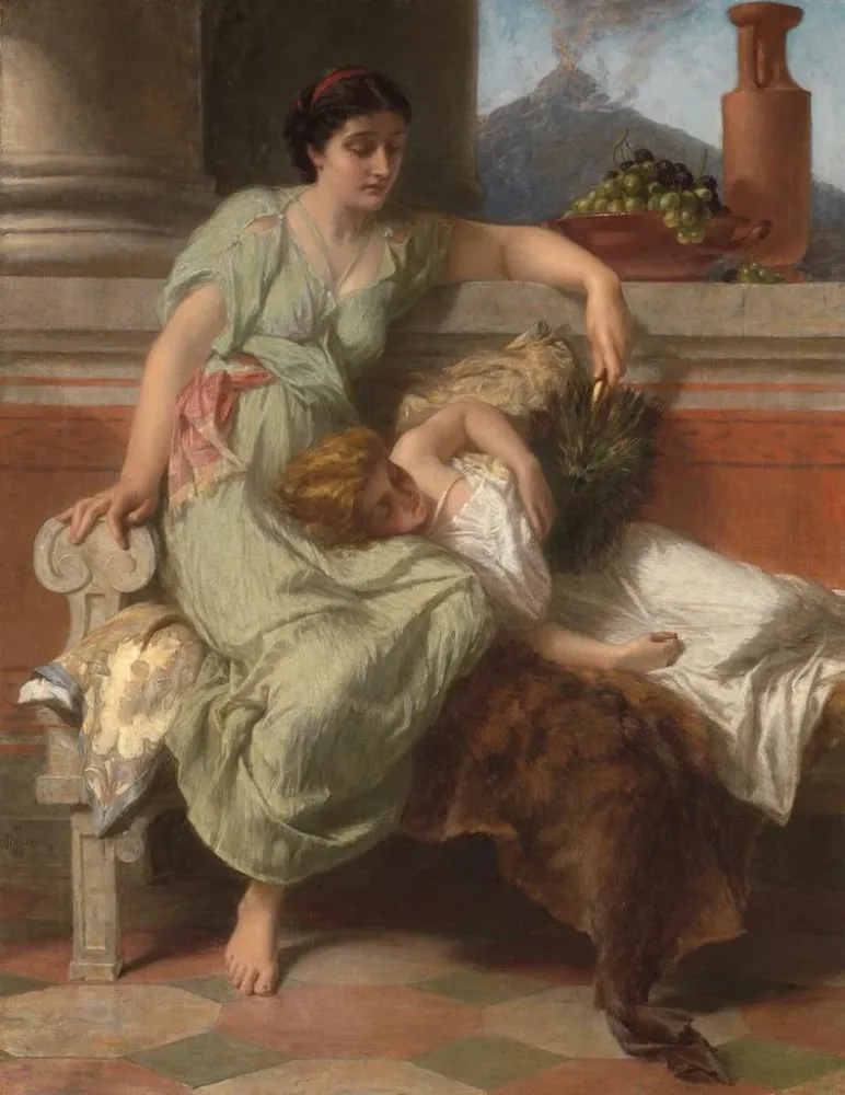 Pompéi-Gemälde 79 nach J.-C. - Alfred Elmore | Kunstdruck